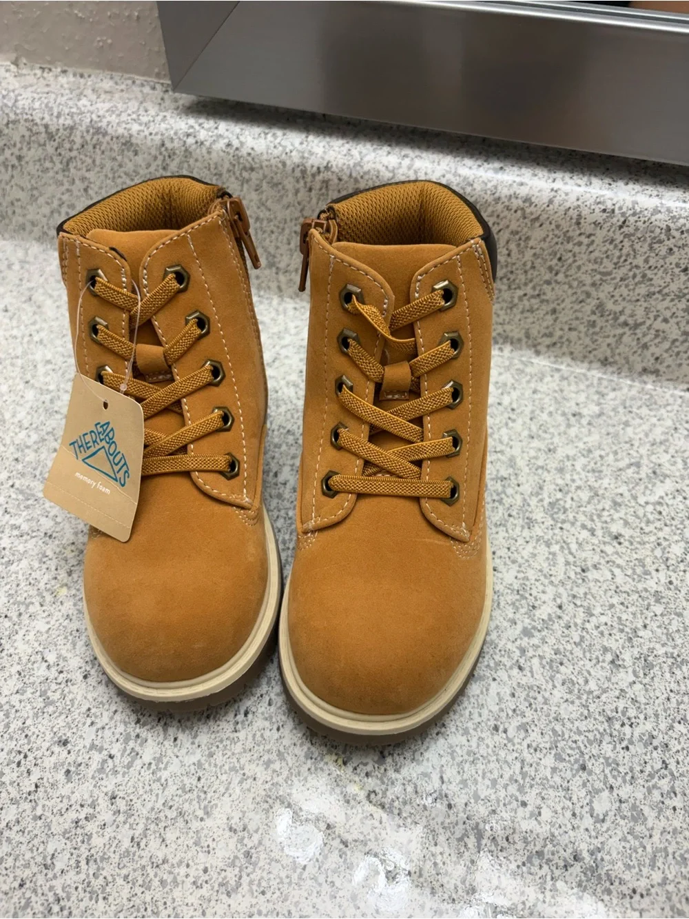 jcpenney Kids Chestnut Lace-Up Ankle Boots